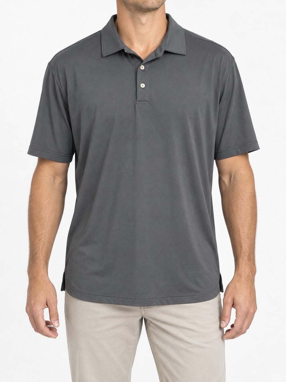 Peter Millar Men's Summer Comfort Performance Polo Gray XXL 2XL Big & Tall Golf